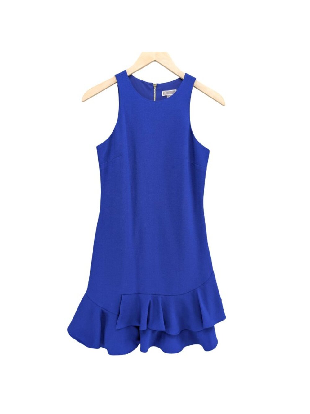 Chelsea28 Tier Ruffle Mini Dress Royal Blue Sleeveless Stretch Size 2P